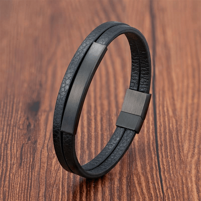 pulseira de couro essential, pulseira de couro masculina grossa, pulseira masculina de couro, pulseira de couro masculina, malelife