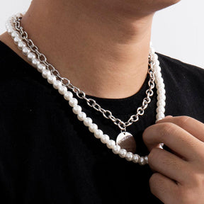 malelife, colar perola masculino, colar masculino, curto colar masculino, colar de pérola masculino, colar de pérola, colar de perolas, colar de bolinha