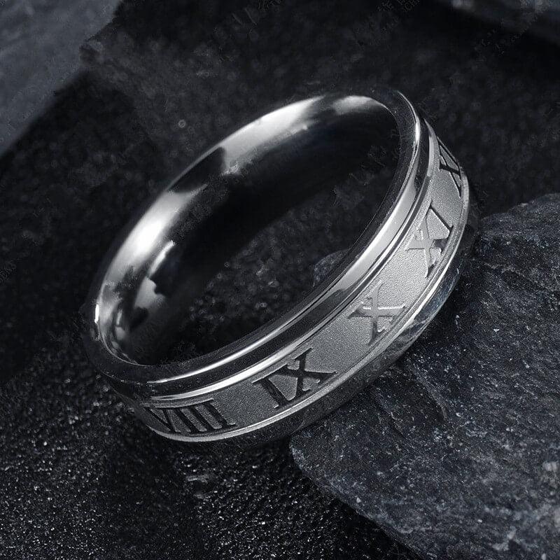 anel lord romano, anel romano, malelife, anel preto masculino, anel masculino preto, anel masculino ouro, anel masculino, anel de aço